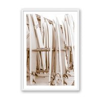 Carly Tabak Print MEDIUM / White / MATTED Lined Up
