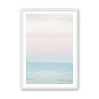 Carly Tabak Print MEDIUM / White / MATTED Sunset Sail - Newport Beach