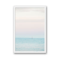 Carly Tabak Print SMALL / White / FULL BLEED Sunset Sail - Newport Beach