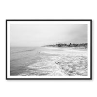 Carly Tabak Print X-LARGE / Black / MATTED Surfs Up San Diego