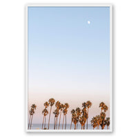 Michelle Halpern Print STATEMENT / White / FULL BLEED Moon Palms