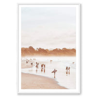 Salty Luxe Print STATEMENT / White / MATTED Surf Highway, Byron Bay