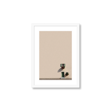 Beige Miniatyr Wall - Small / White / Matted
