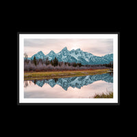 The Grand Tetons - Large / Black / Matted