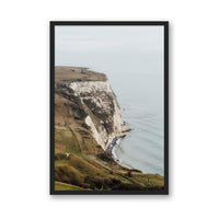 Alex Reyto Print MEDIUM / Black / FULL BLEED Dover Cliffs, England