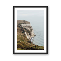 Alex Reyto Print SMALL / Black / MATTED Dover Cliffs, England