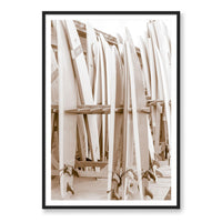 Carly Tabak Print GALLERY / Black / MATTED Lined Up