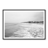 Carly Tabak Print GALLERY / Black / MATTED Surfs Up San Diego
