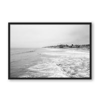 Carly Tabak Print Large / Black / FULL BLEED Surfs Up San Diego