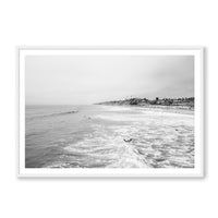 Carly Tabak Print Large / White / MATTED Surfs Up San Diego