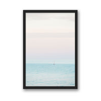Carly Tabak Print SMALL / Black / FULL BLEED Sunset Sail - Newport Beach