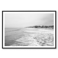 Carly Tabak Print STATEMENT / Black / MATTED Surfs Up San Diego