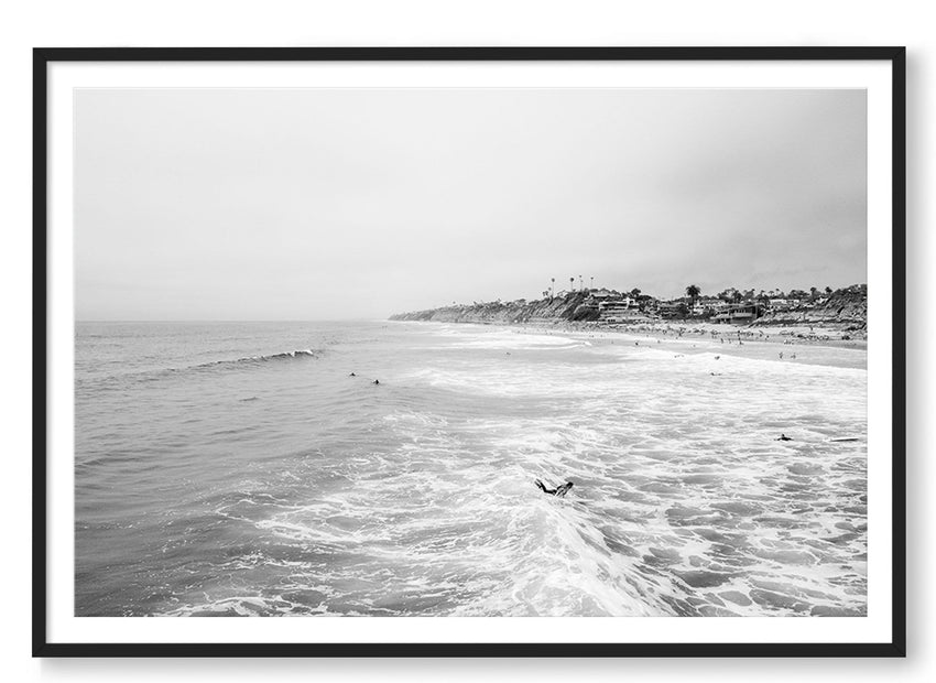 Carly Tabak Print STATEMENT / Black / MATTED Surfs Up San Diego
