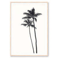 Carly Tabak Print STATEMENT / Natural / MATTED Palm Palms