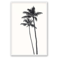 Carly Tabak Print STATEMENT / White / FULL BLEED Palm Palms