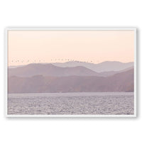 Carly Tabak Print STATEMENT / White / FULL BLEED Sunset Flight