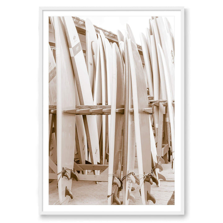 Carly Tabak Print STATEMENT / White / MATTED Lined Up