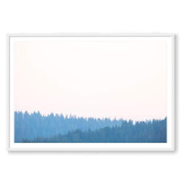 Carly Tabak Print STATEMENT / White / MATTED Mendocino Redwoods Sunset