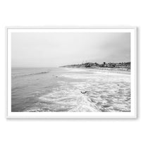 Carly Tabak Print STATEMENT / White / MATTED Surfs Up San Diego