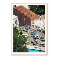 Jamie Green Print GALLERY / Natural / MATTED Positano Pool Side