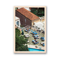 Jamie Green Print SMALL / Natural / FULL BLEED Positano Pool Side