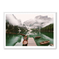 Jessica Wright Print GALLERY / White / MATTED Lago di Braies