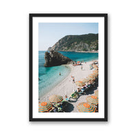 Jessica Wright Print SMALL / Black / MATTED Monterosso, Italy