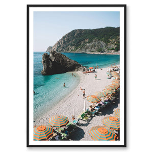 Jessica Wright Print STATEMENT / Black / MATTED Monterosso, Italy