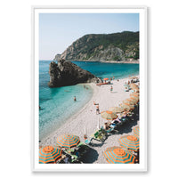 Jessica Wright Print STATEMENT / White / MATTED Monterosso, Italy