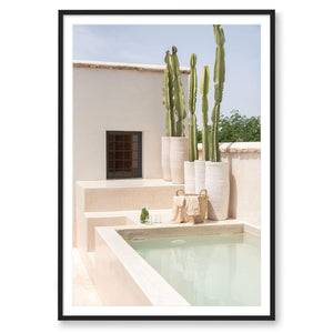 Kim and Nash Finley Print STATEMENT / Black / MATTED Summers in Marrakesh