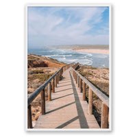 Michelle Halpern Print STATEMENT / White / FULL BLEED Portugal Coast