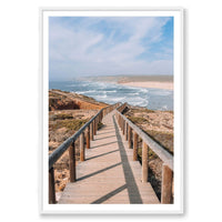 Michelle Halpern Print STATEMENT / White / MATTED Portugal Coast