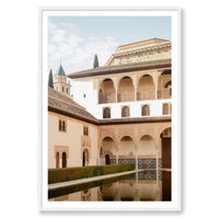 Morgan Ashley Print STATEMENT / White / MATTED Alhambra de Granada