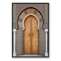 Salty Luxe Print GALLERY / Black / FULL BLEED Moroccan Door 3