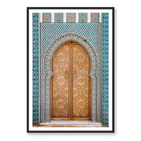 Salty Luxe Print GALLERY / Black / MATTED Moroccan Door 2