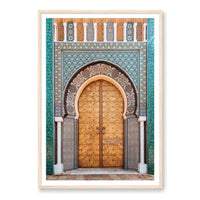 Salty Luxe Print GALLERY / Natural / MATTED Moroccan Door 1