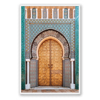 Salty Luxe Print GALLERY / White / FULL BLEED Moroccan Door 1