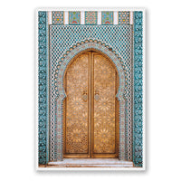 Salty Luxe Print GALLERY / White / FULL BLEED Moroccan Door 2
