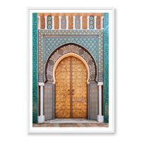 Salty Luxe Print GALLERY / White / MATTED Moroccan Door 1