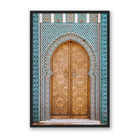Salty Luxe Print Large / Black / FULL BLEED Moroccan Door 2