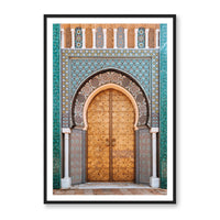 Salty Luxe Print Large / Black / MATTED Moroccan Door 1