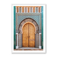 Salty Luxe Print Large / White / MATTED Moroccan Door 1