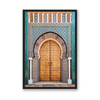 Salty Luxe Print MEDIUM / Black / FULL BLEED Moroccan Door 1