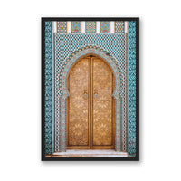 Salty Luxe Print MEDIUM / Black / FULL BLEED Moroccan Door 2