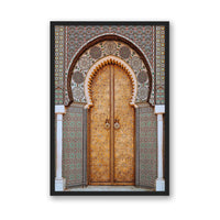 Salty Luxe Print MEDIUM / Black / FULL BLEED Moroccan Door 3