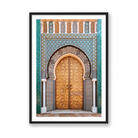 Salty Luxe Print MEDIUM / Black / MATTED Moroccan Door 1