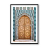 Salty Luxe Print MEDIUM / Black / MATTED Moroccan Door 2