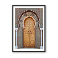 Salty Luxe Print MEDIUM / Black / MATTED Moroccan Door 3