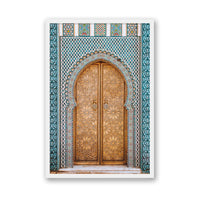 Salty Luxe Print MEDIUM / White / FULL BLEED Moroccan Door 2