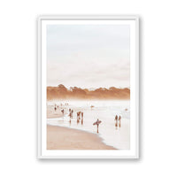 Salty Luxe Print MEDIUM / White / MATTED Surf Highway, Byron Bay